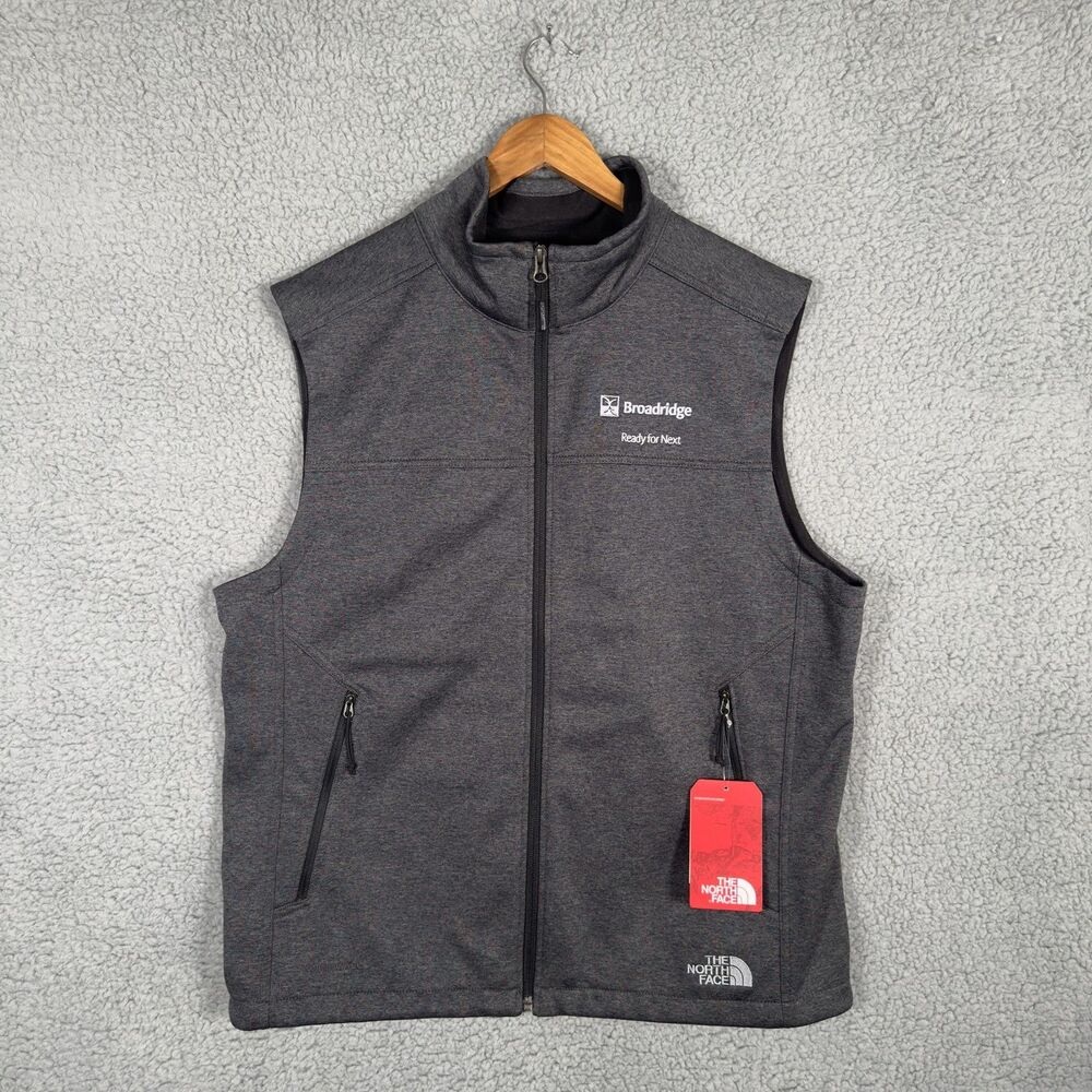 The North Face Vest Mens Large Gray Ridgeline Windwall Softshell